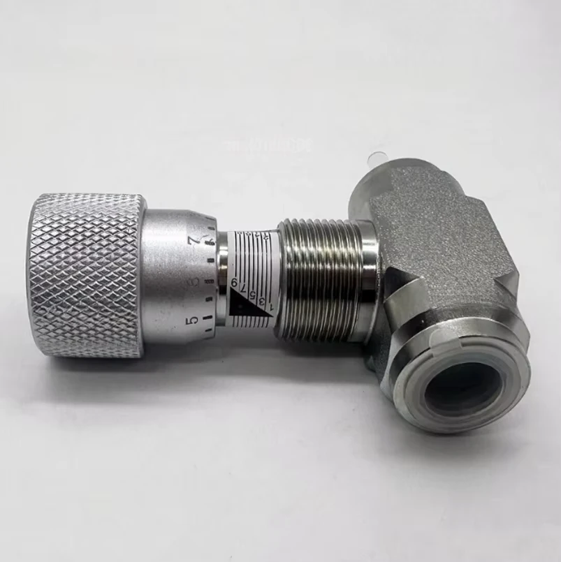 Hydraulic Flow Control Valve Two Way Bidirectional 1 4 or 3 8 Inch NPT Female Threaded Carbon Steel Construction