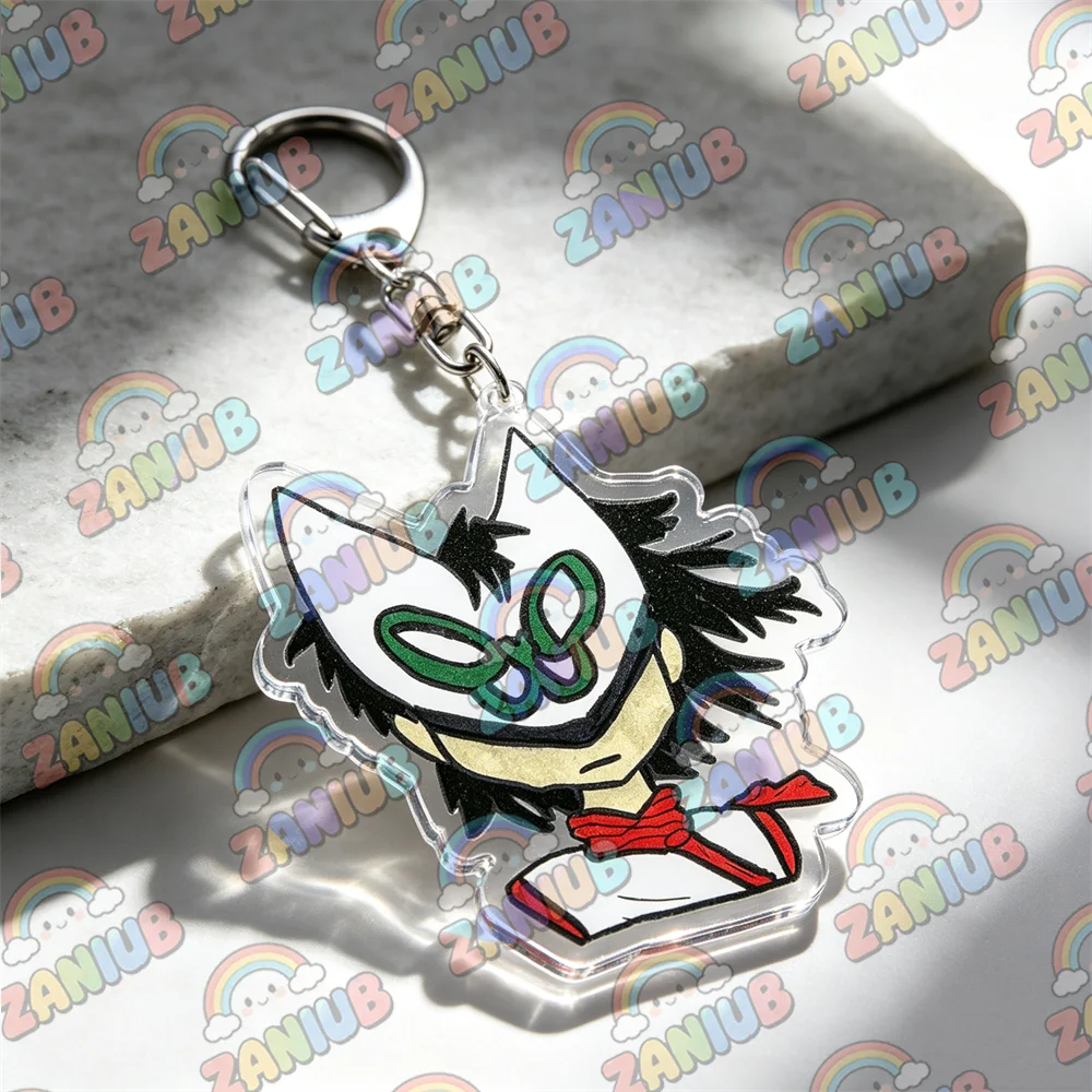 Virtual Rock Band Keychains for Accessories Bag Charm Reject False Icons Plastic Beach Noodle Jewelry Key Chain Keyrings Gifts