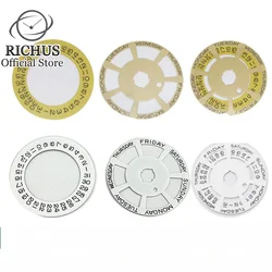 Watch Movement Replacing Spare Parts Fit ETA2836 Miyota8215 8205 821A DG2813 Movement  Calendar Stickers Date Day Wheel Disc