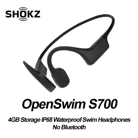 SHOKZ OpenSwim S700 Bone Conduction Headphones IP68 Waterproof 4GB Storage Swimming Sport Earphones Built-in MP3 Player