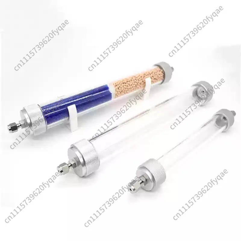 Organic Glass Gas Drying Tube Purification Pipe Chromatography Water Removal Dehydration Tube Gas Mixing Purifier for Lab Use