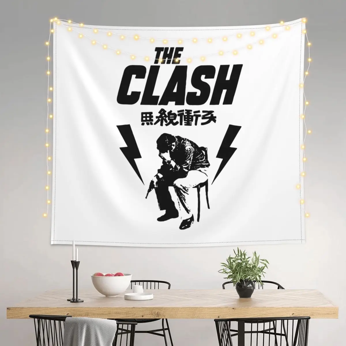 The Clash London Crime Tapestry Wall Hanging Hippie Polyester Tapestries INS Blanket Dorm Decor Tapiz