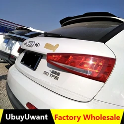 Use For Audi Q3 2013-2016 Year Spoiler ABS Plastic Carbon Fiber Look Hatchback Roof Rear Wing Body Kit Accessories