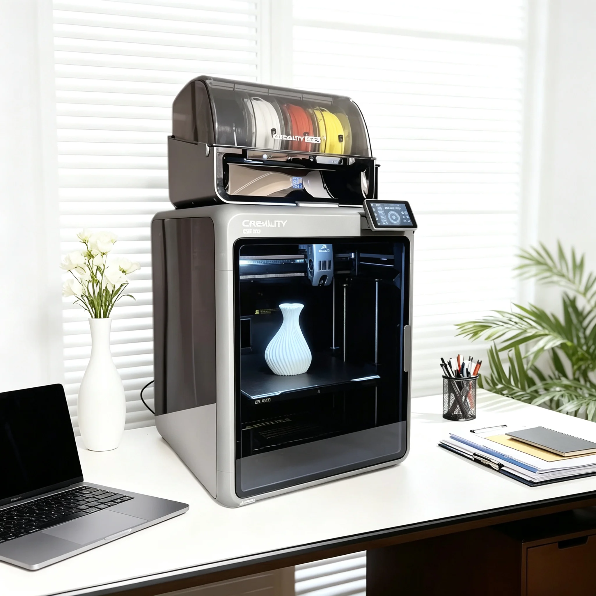 3D Print  Pro Combo Multicolor PLA New 3D Printer Home Desktop-Grade High-Speed Printing Active Temperature-Controlled