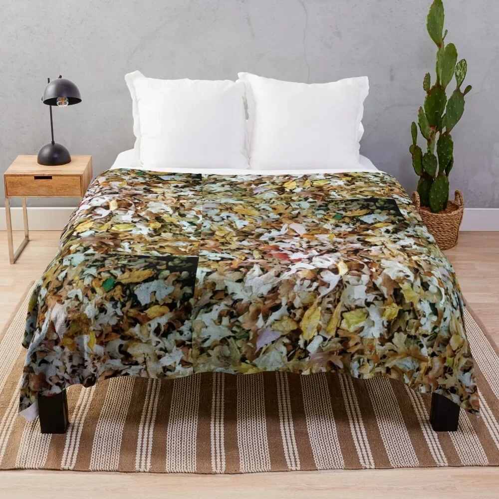 

Fall Leaves Throw Blanket Outdoor Soft Blanket for Picnic Beach Camping