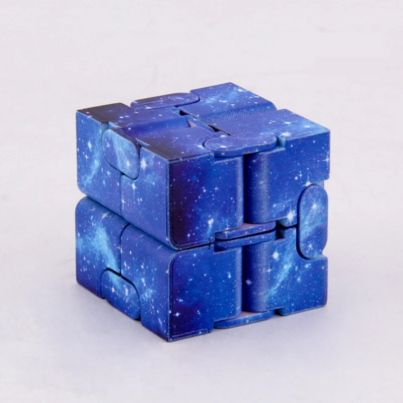 Starry Sky Infinity Cube Sensory Fidget Toy Autism ADHD Anxiety Stress Reliever Toys Adults Children Decompression Novelty Gift