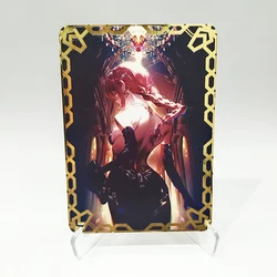 Diy 88X63Mm Goddess Story Makima Collection Metal Card Watercolor Style Alloy Card Anime Cards Gift Toys