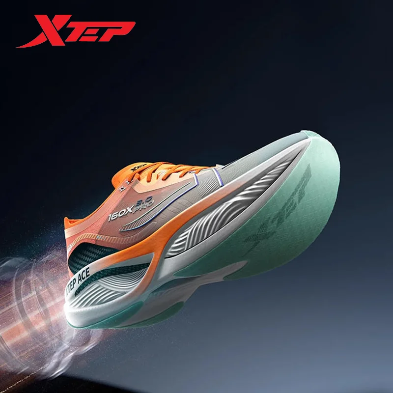 Xtep 160X 3.0 Pro Men Running Shoes Carbon Plate Professional Marathon PB Rebound Cushioning Sports Sneakers Male 978119110115