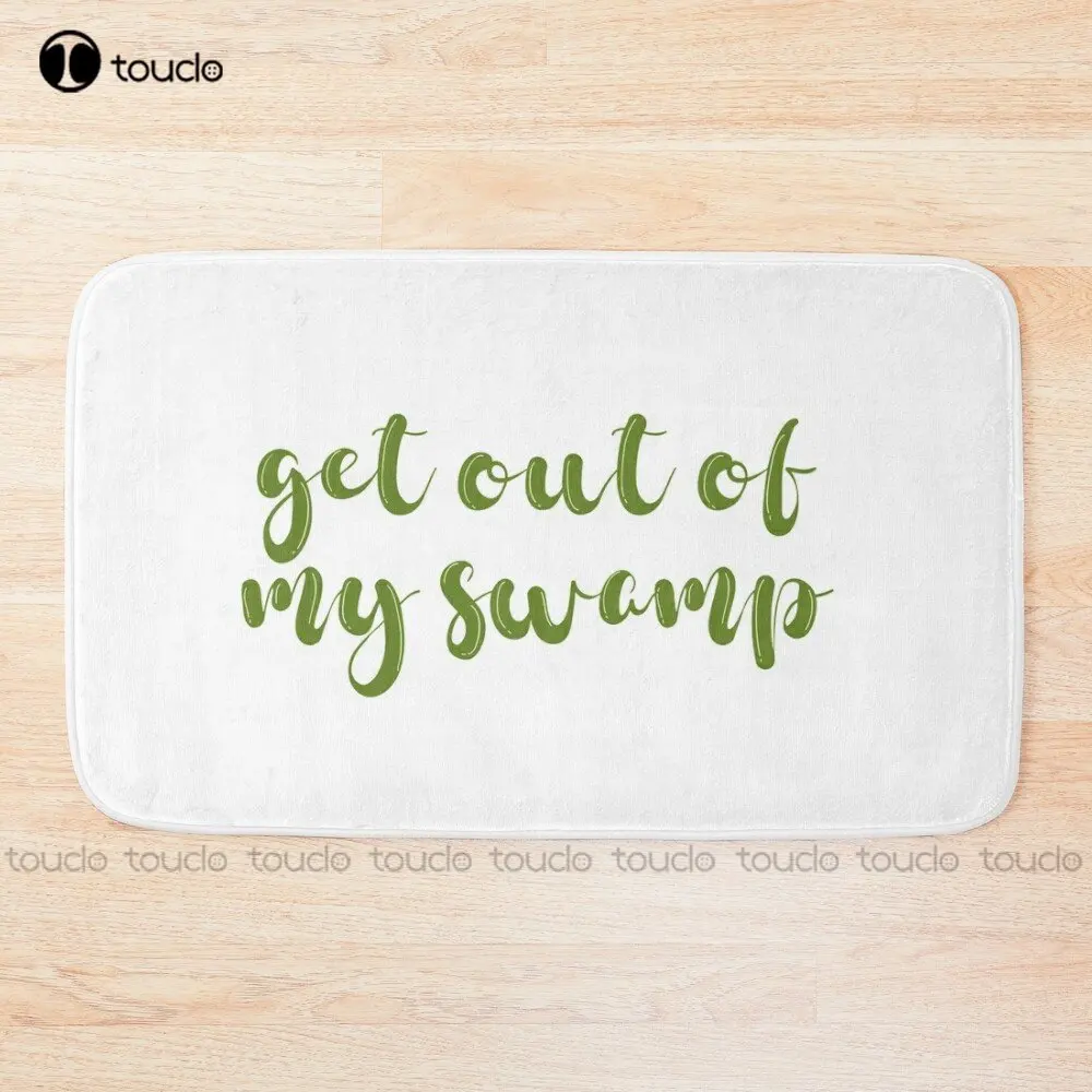 Get Out Of My Swamp Bath Mat Cat Bathrugs