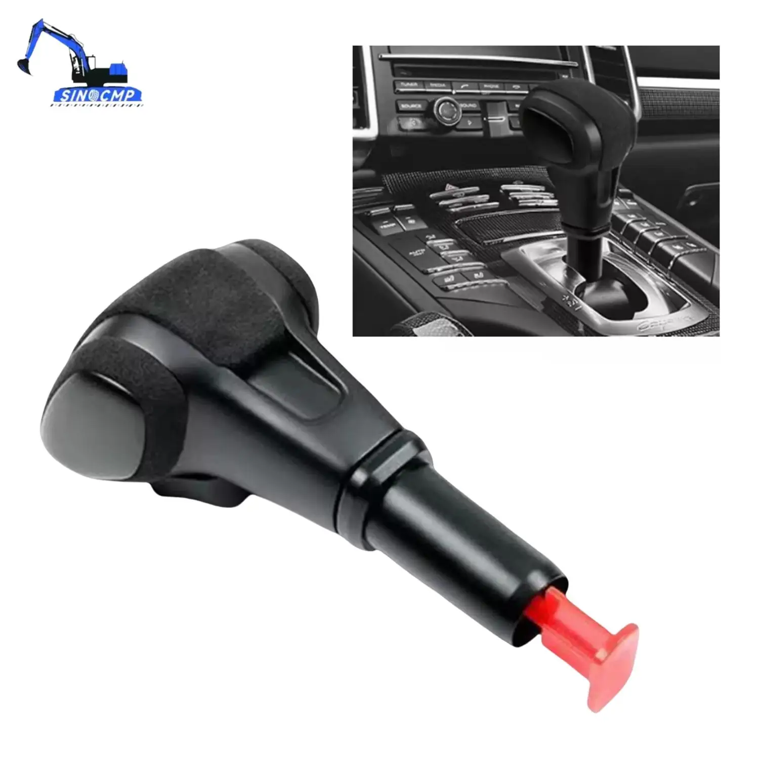 

1 комплект замшевых рычагов переключения передач для Porsche Cayenne 958 92A 2011-2017, черная прямая замена ручки переключения передач