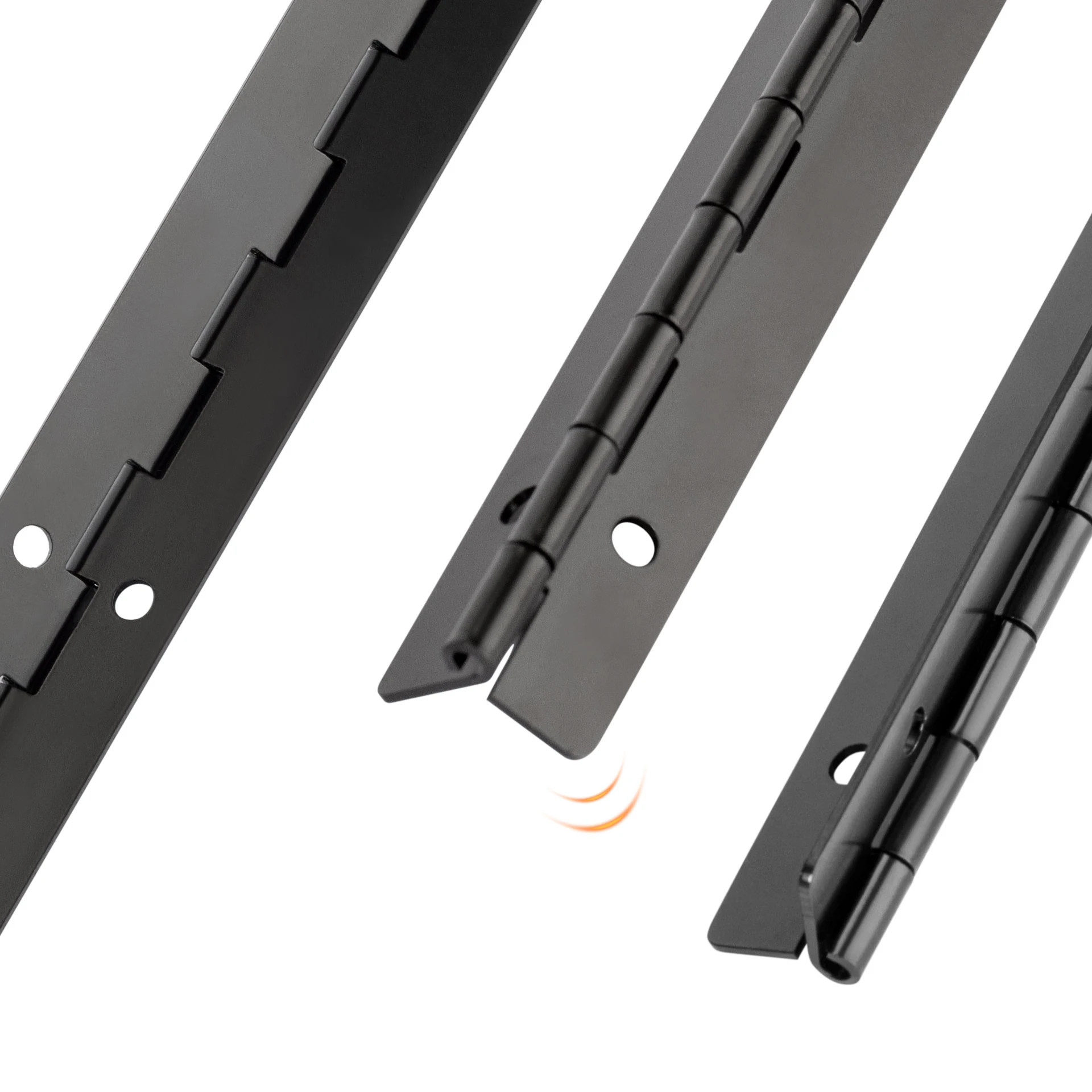 8 12 16 Inch Long Hinge Box Continuous Hinge 270 Degree Piano Hinges For Cabinet Wooden Box Cupboard Furniture Hardware Parts