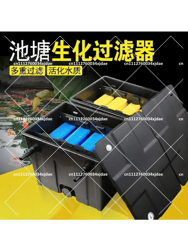 Ponds and Aquariums Water Purification Filter Unit for Fish Ponds, Clear Water System