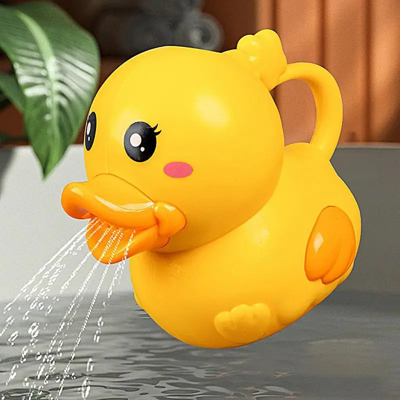 

Baby Watering Can Water Can for Kids Sprayer Tool Container Yellow Duck Bucket for Yard Outdoor Beach Indoor Bathroom Flower