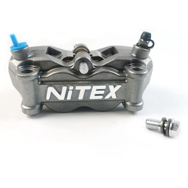 Universal Electric Motorcycle HF2 Radiating Brake Caliper 100MM Hole Distance 4-Piston Caliper