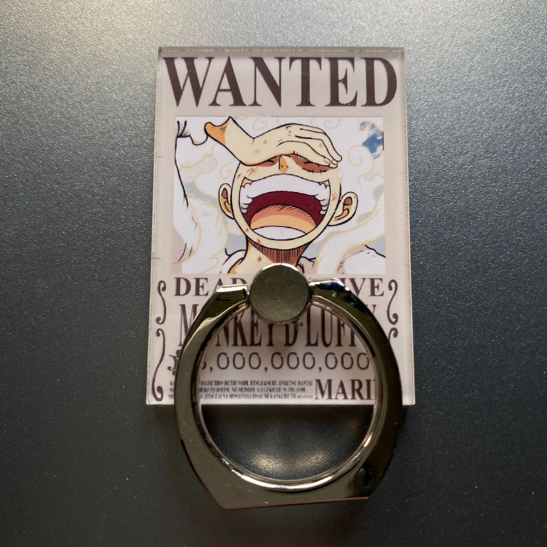 ​Anime One Piece Mobile Phone Holder Stand Finger Ring for Cute Cell Smart Phone Holder for Iphone 11 12 XS MAX view 2