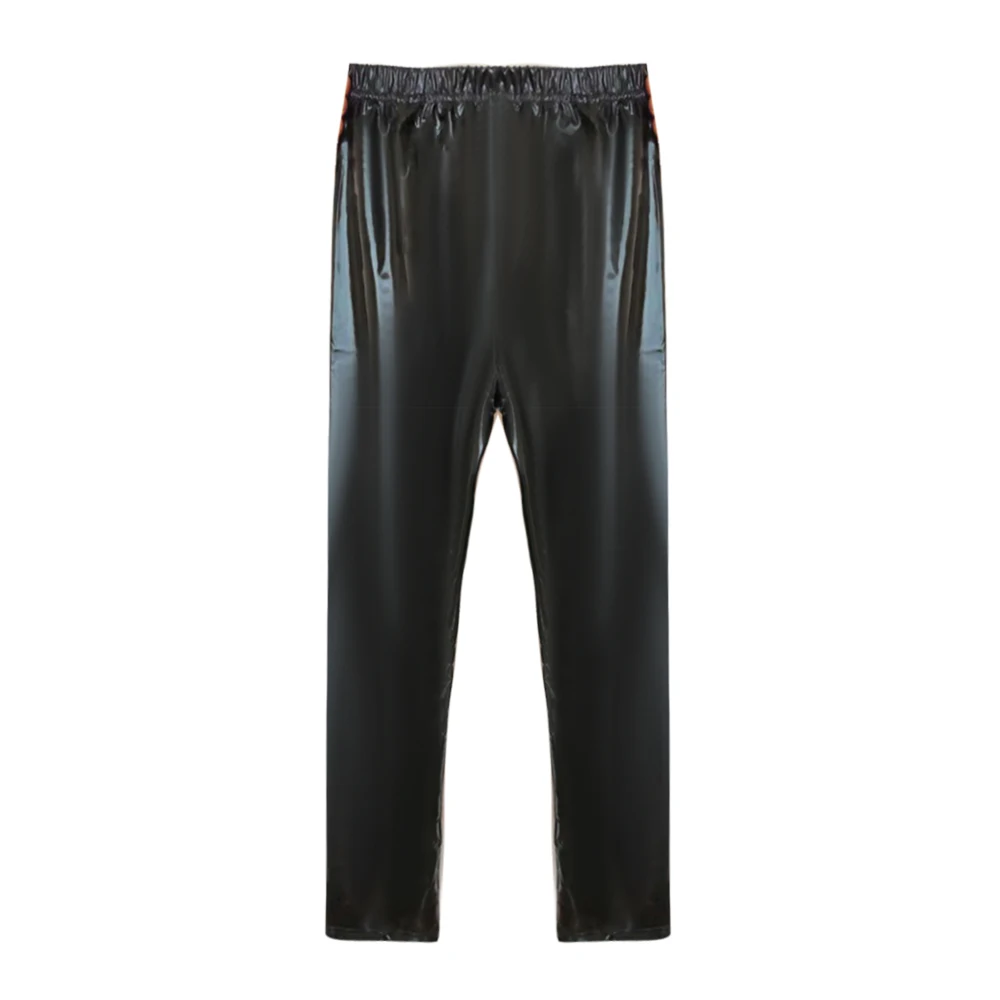 New Sexy Men\'s PU Leather Legging Pants Solid Color Wet-Look Skinny Party Stage Club Tight Trousers For Male Streetwear