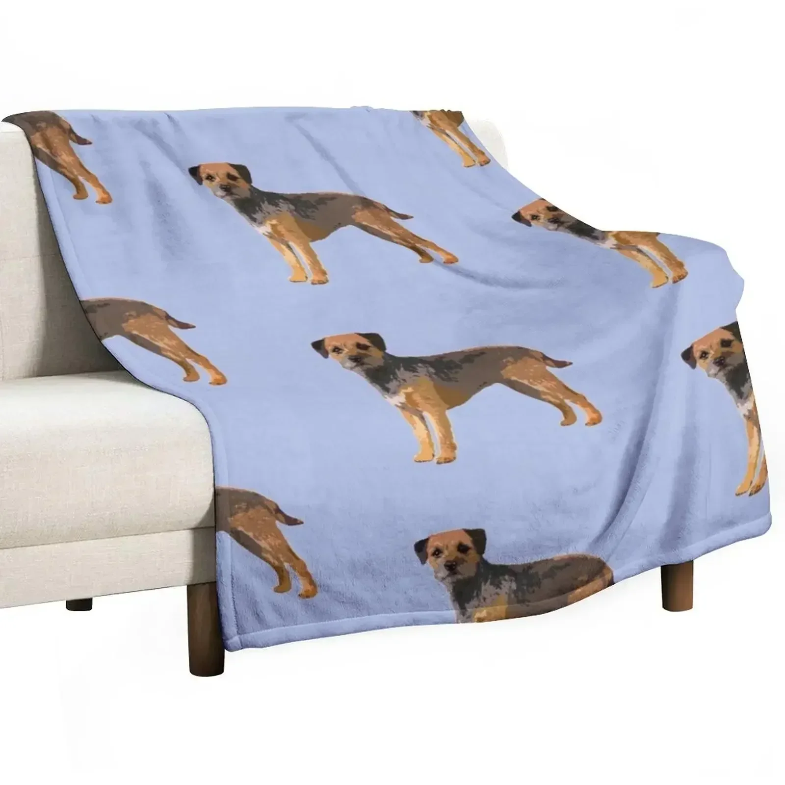 Border Terrier Throw Blanket Multi Purpose Soft Warm Blanket for Home Travel
