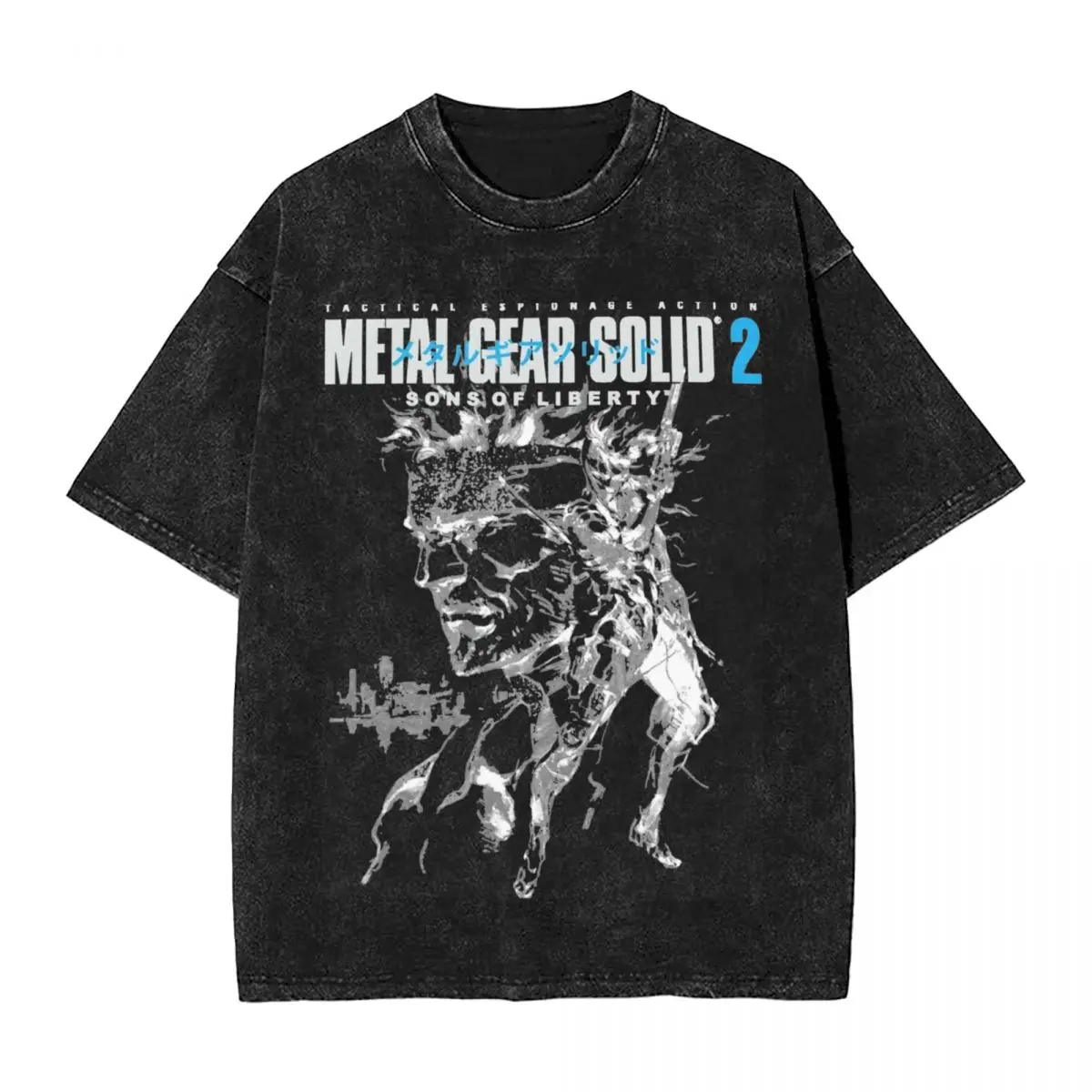 Camiseta Metal Gear Solid 3 Snake Eater, camisetas Y2K de juego de verano, camiseta Harajuku de algodón 2024 para hombres, camisetas de manga corta