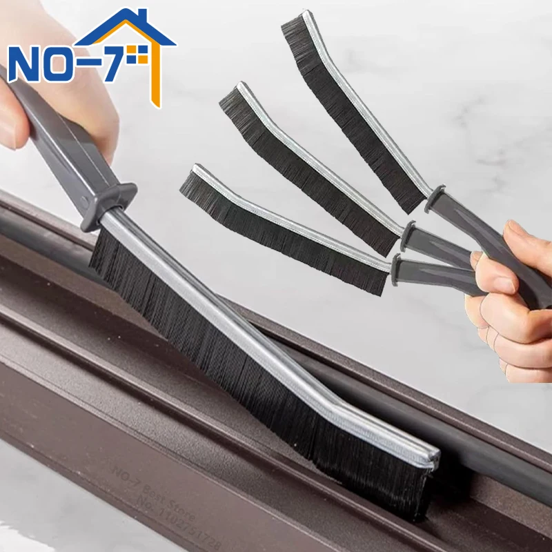 Cepillos de limpieza fina, limpiador de esquinas para el hogar, cepillo de limpieza de juntas de azulejos con grietas difíciles para ventanas, cocina, baño, ranura