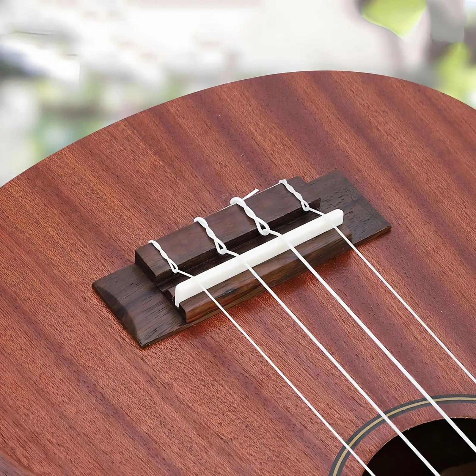 Ukulele Saddle Musical Instrument Supplies Ukulele Bridge Strings Set For Players Musicians Modifiers Artists Technicians
