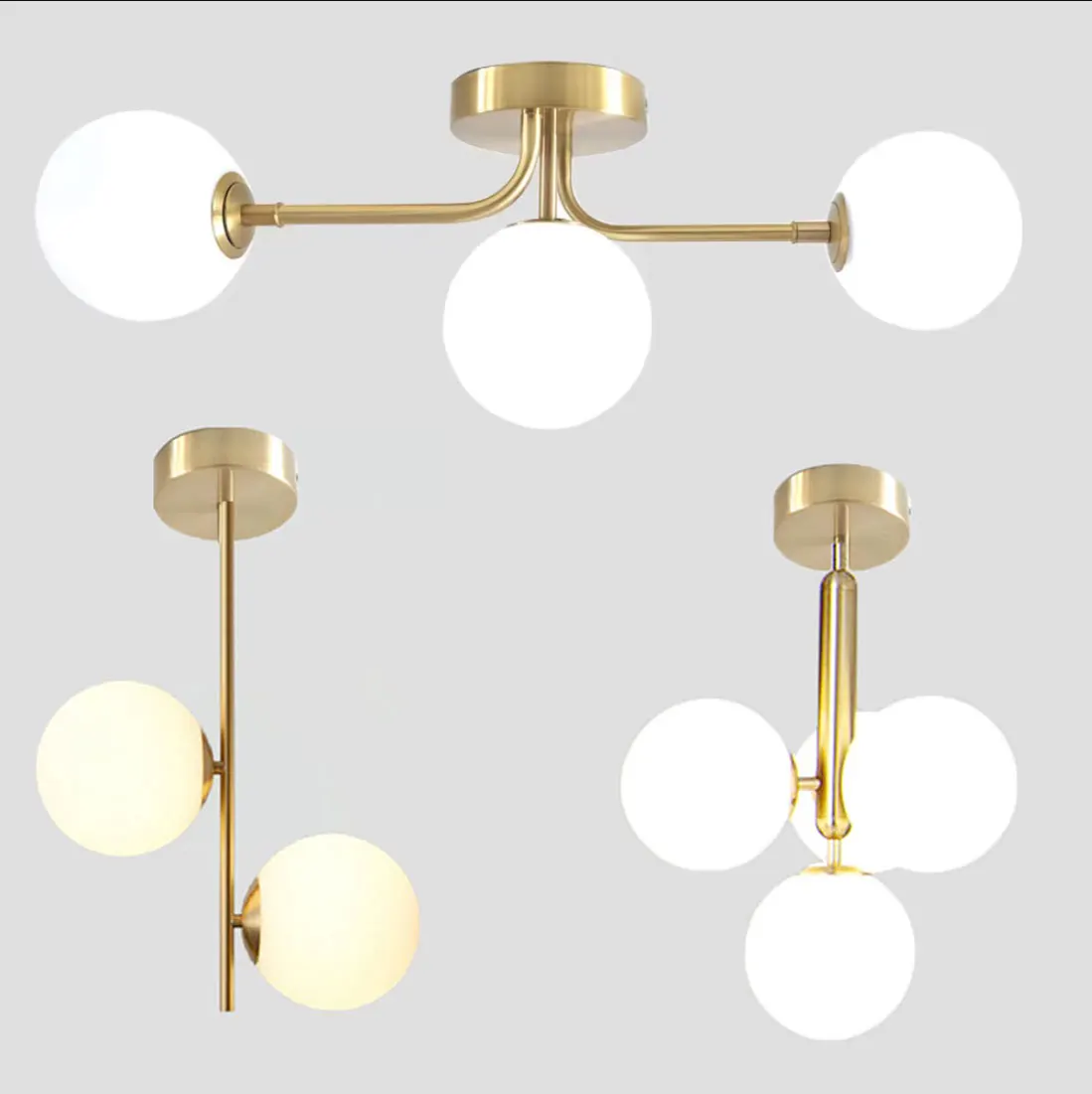 

Simplicity Acrylic Ball Ceiling light AC100V-245V G9 bulbs Corridor Porch Bedroom Cloakroom Ceiling lamp