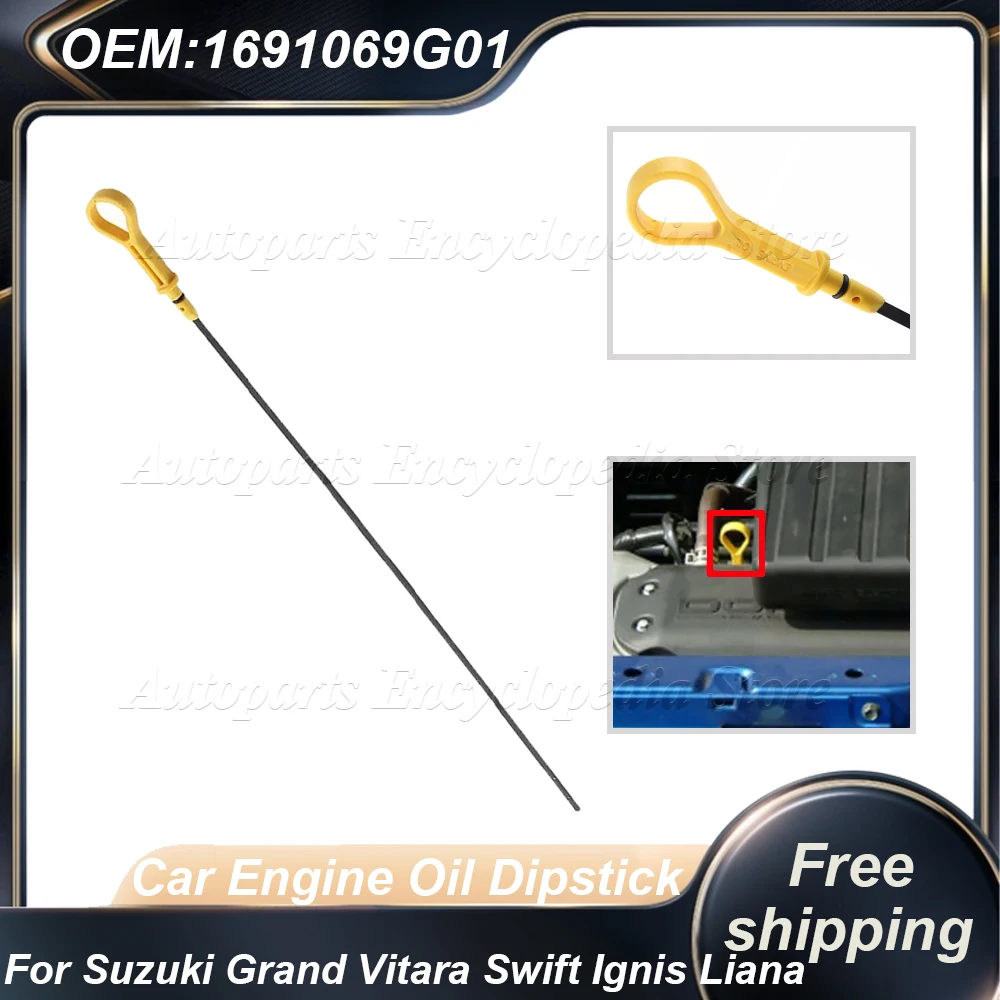 Vareta de óleo de motor de carro, para suzuki grand vitara swift ignis liana jb416 jtd74v rs415 ezc21s rg413 fhx51s rh416 era31s 1691069g01
