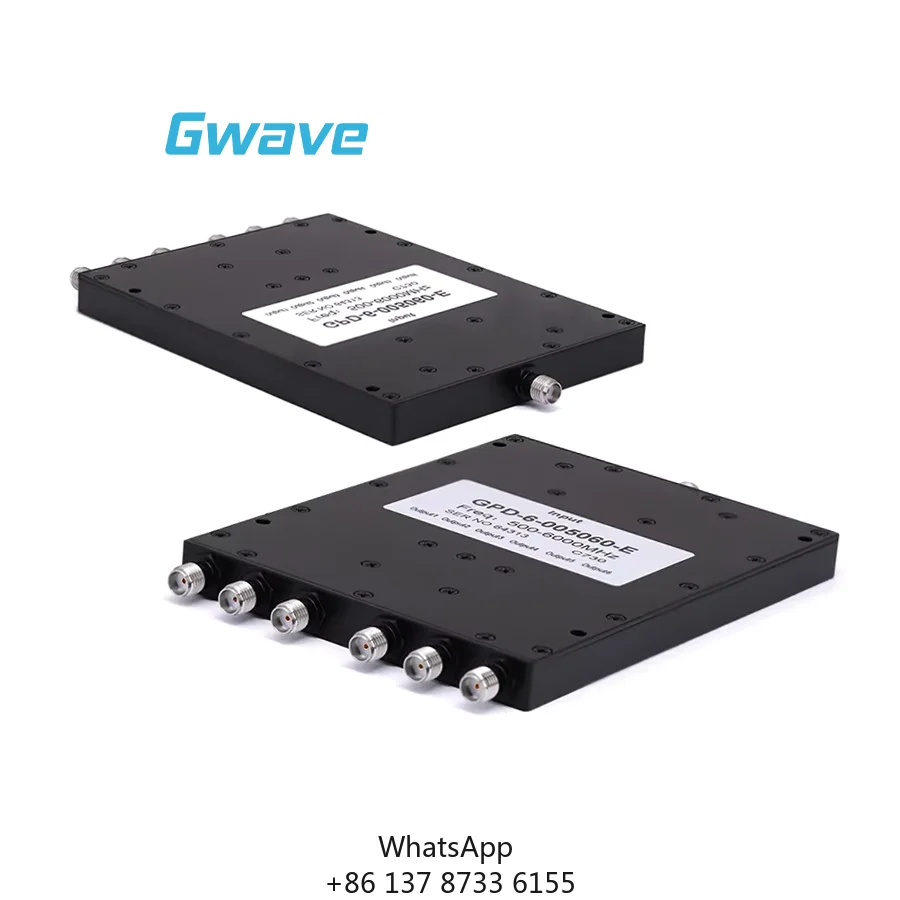 Gwave GPD-6-005060-E 6-Way For 50 Ohm Power Divider From 0.5 GHz To 6 GHz Rated At 30 Watts
