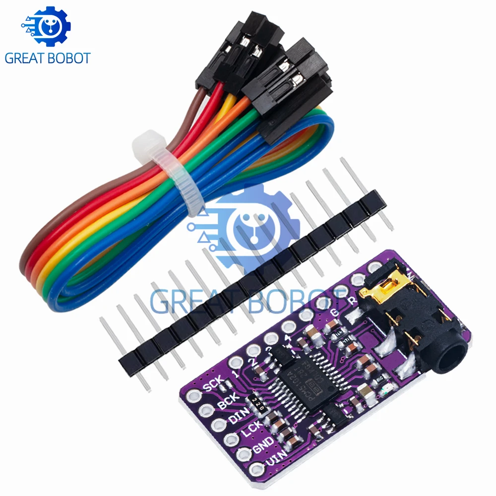 1~10 SZT. Interfejs I2S PCM5102A Dekoder DAC GY-PCM5102 Moduł Odtwarzacza I2S dla Raspberry Pi PHAT Format Board Cyfrowa Płytka Audio — zdjęcie produktu 4