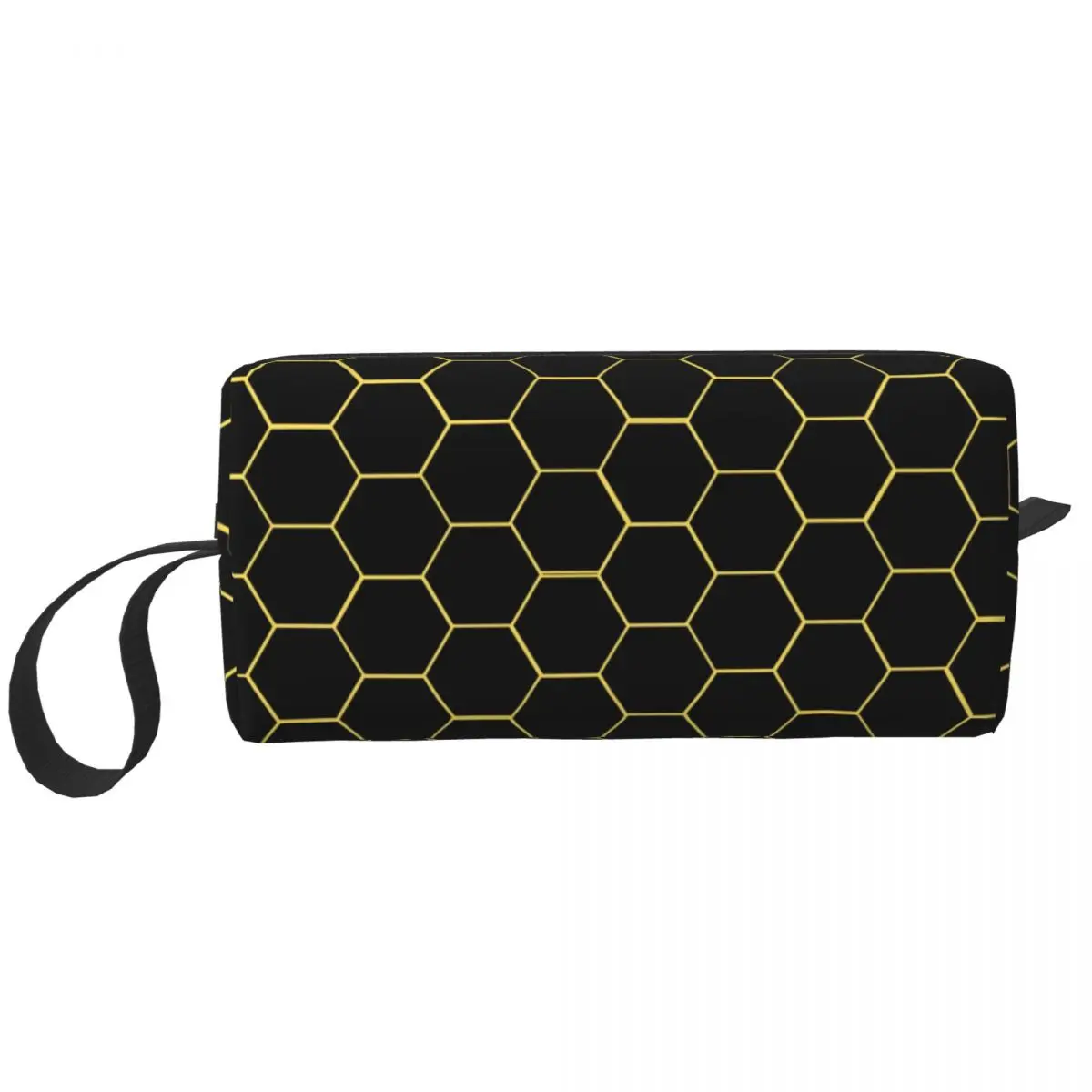 Honeycomb Pattern For Bee Lovers Travel Cosmetic Bag for Geometric Hexagons Makeup Toiletry Ladies Beauty Storage Dopp Kit