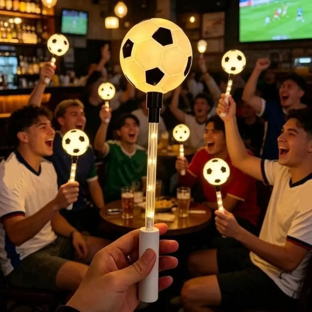 

LED Glow Football LED Glow Sticks Reusable Flashing Light Handheld Flashing Light Stick Creative Design Football Shape