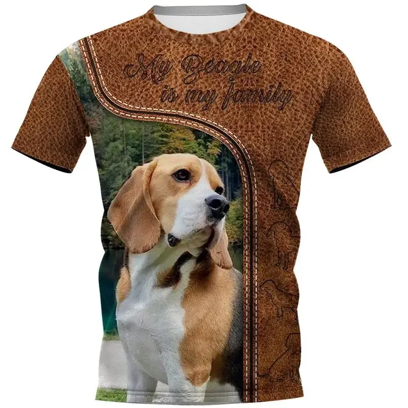 CLOOCL Popular Newest Animals Beagle T-shirt for Men Women 3D Print Casual Fashion Short Sleeve Pullover Drop Shipping