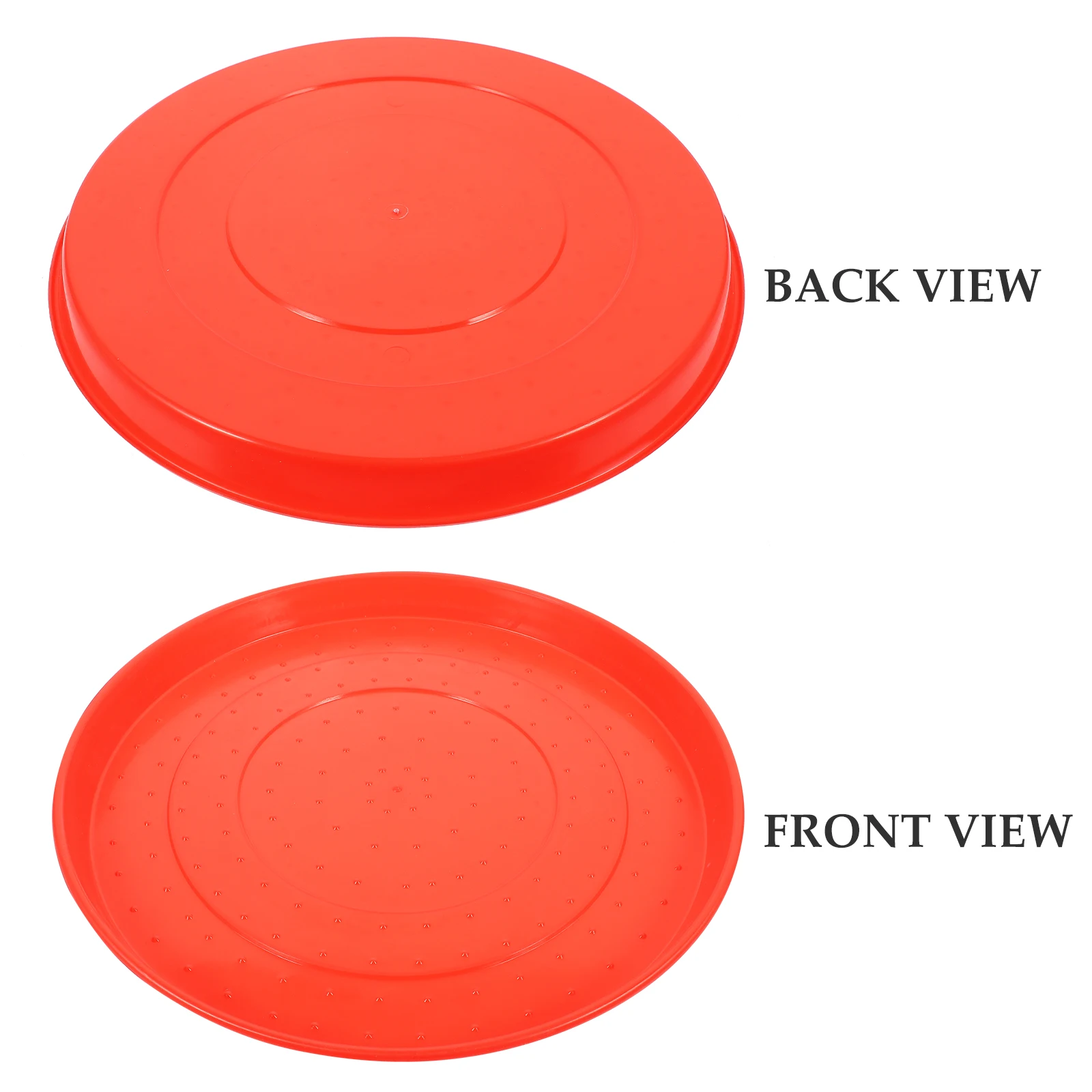 

2 Pcs Squirrel Chicken Feeding Tray Brooder Plastic Water Drinker Holding Plates