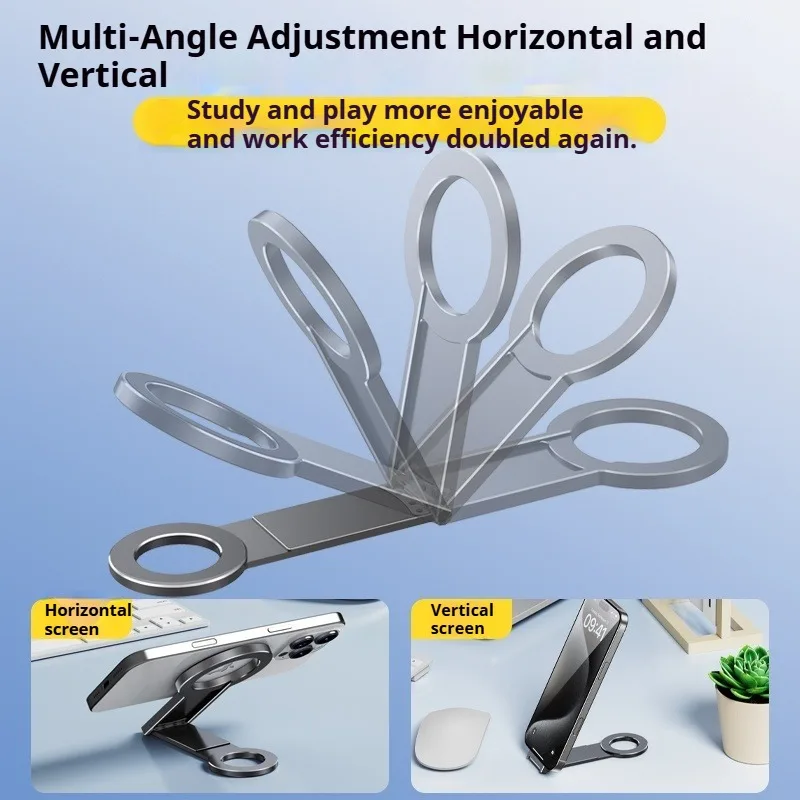 Eary Foldable Magnetic Phone Holder Stand With Remote Control Fits For Outdoor Record Video Vlog Mini Selfie Stick Pocket size