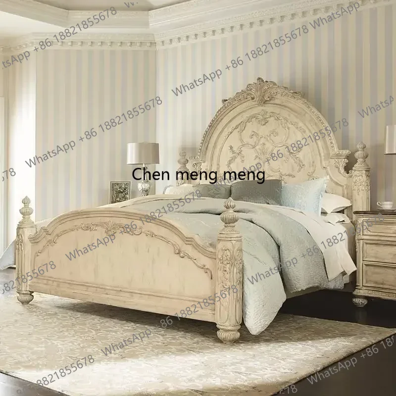 Salon Princess Double Bed Waterproof Designer Platform Luxury Double Bed Full Size Headboards Japanese Beliche Library Furniture