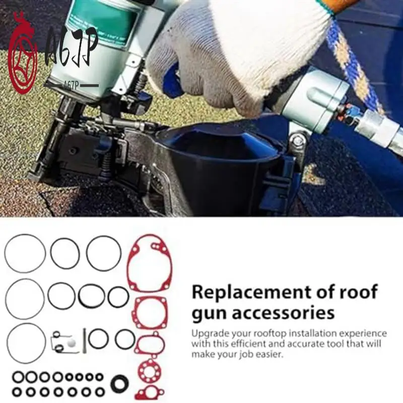 

A67P-O-Ring Kit With Extras Coil Roofing Nailer NV45AB, NV45AB2 Complete Rebuild Kit For Hitachi US