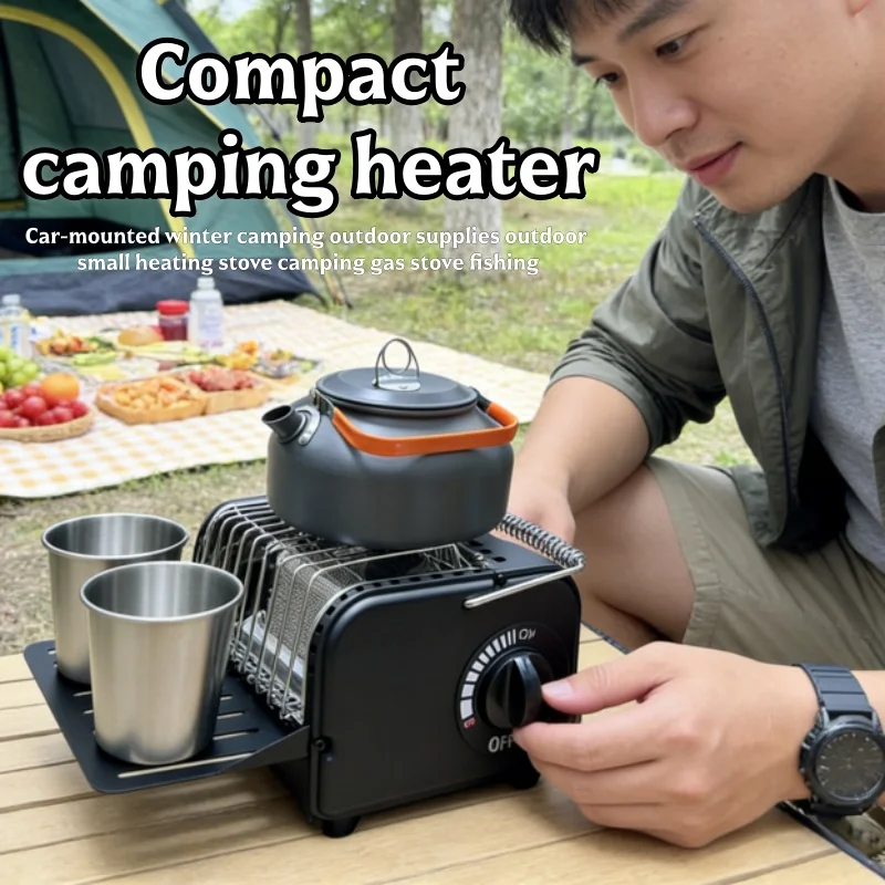 Outdoor Camping Heater Roasting Stove Gas Burners Camp Tent Hunting Heater Warming Stove Hands Warmer Camping Equipment