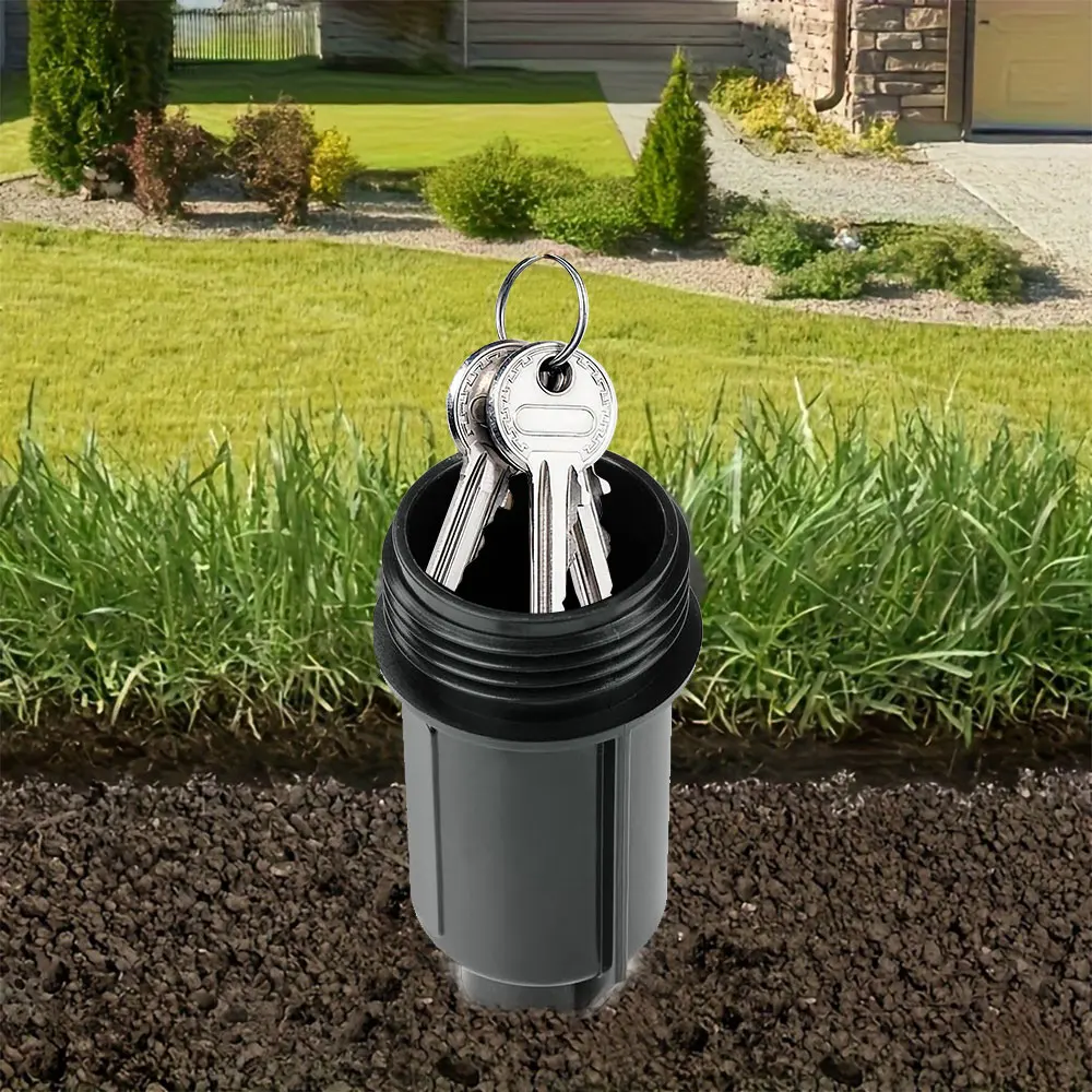 Outdoor Sprinkler Key Safe Waterproof In-Ground Key Hider Uses for Yard Garden Hidden Storage
