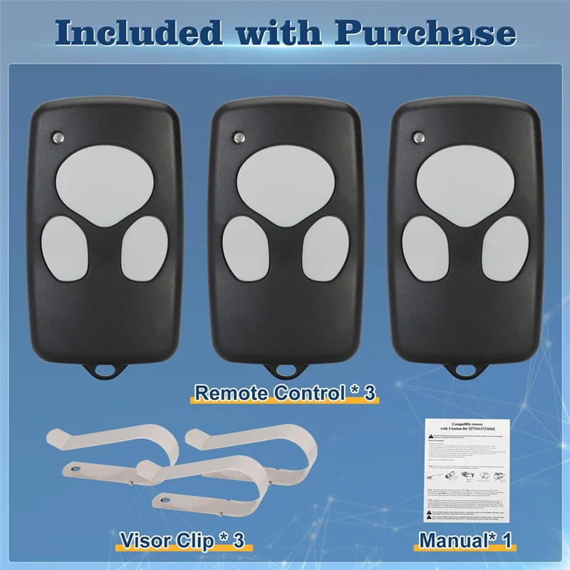 APPLIA-Garagentor-Fernbedienung, Öffner 372310, für Wayne Dalton Drive, Classic Drive, Quantum, Pro-Drive