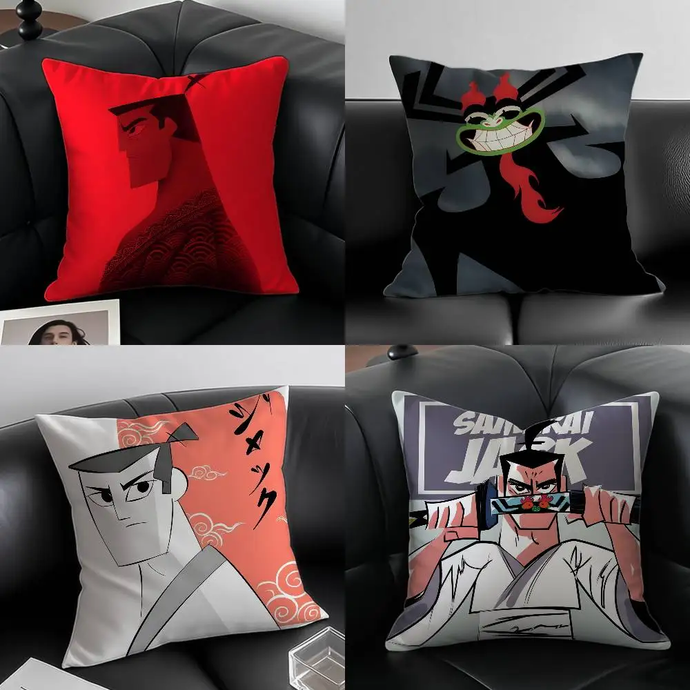 

Movie S-Samurai Jack Pillow Case Custom Printed Brushed Fleece Pillow, Baby Skin-Touch, Eco-Friendly Dye-Sublimation Cushion For