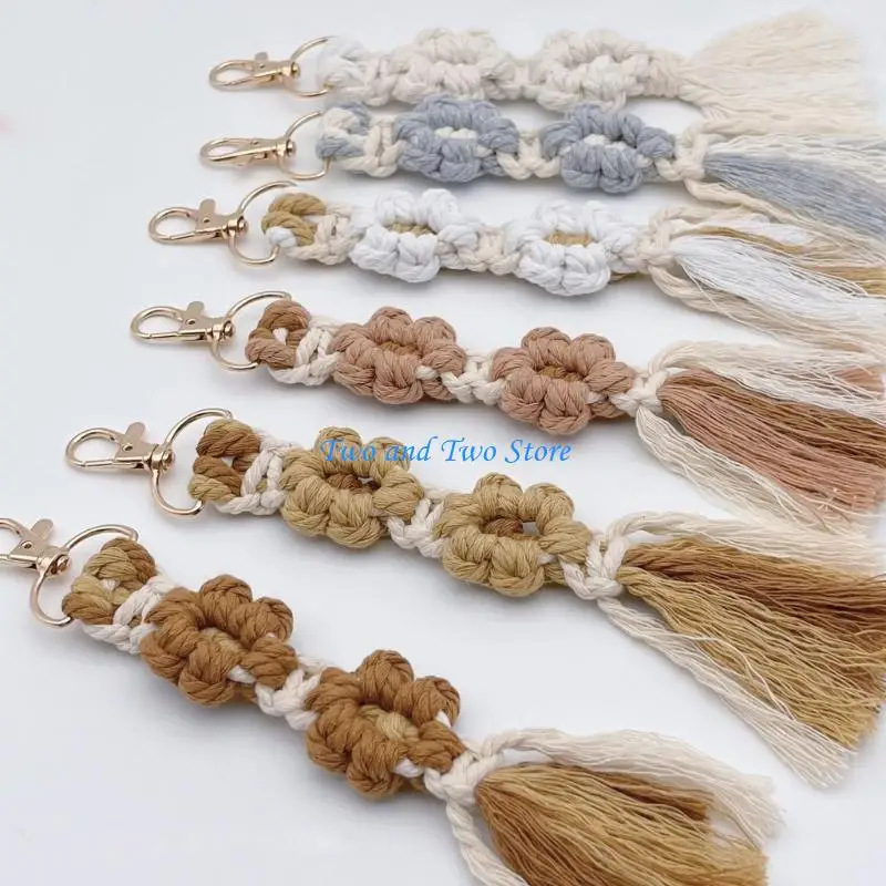 

HX6F Keys Buckle Women Bags Hanging Ornaments Keys Strap for Car Keys Home Room Keys