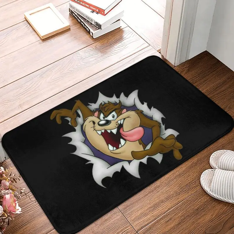 Tasmanian Devil Door Floor Bathroom Kitchen Mats Anti-Slip Indoor Taz Cartoon Comic Doormat Toilet Entrance Rug Carpet Footpad