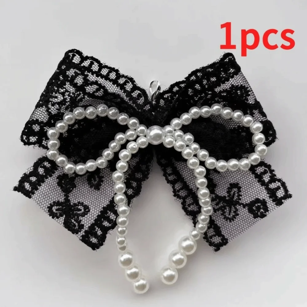 DIY Pearl Bow Shoe Charms Bukcle Pin Lace Embroidery Bag Clothing Accessories for Sneaker Decorative