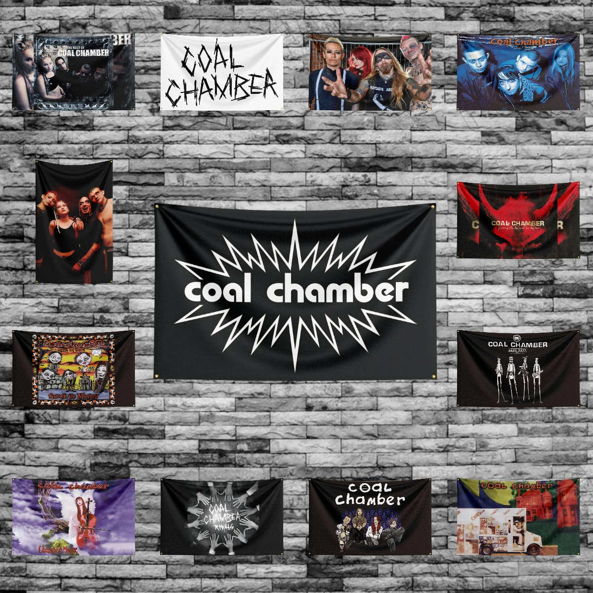 

3x5 Ft C-Coal Chambers Heavy Rock Band Flag Polyester Digital Printing Banner for Bedroom Wall Art Out Door Tapestry Decoration