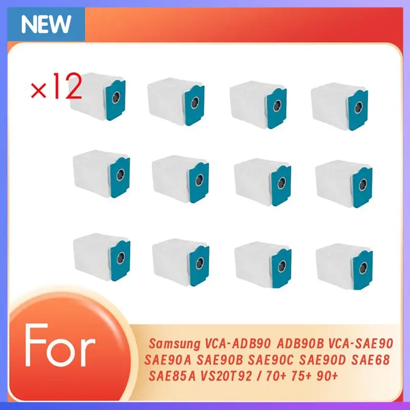 

A60P 12 Pcs Dust Bag For Samsung VCA-ADB90/ADB90B/VCA-SAE90 SAE90A/B/C/D/SAE68/SAE85A/VS20T92 / 70+/75+/90+ Sweeper