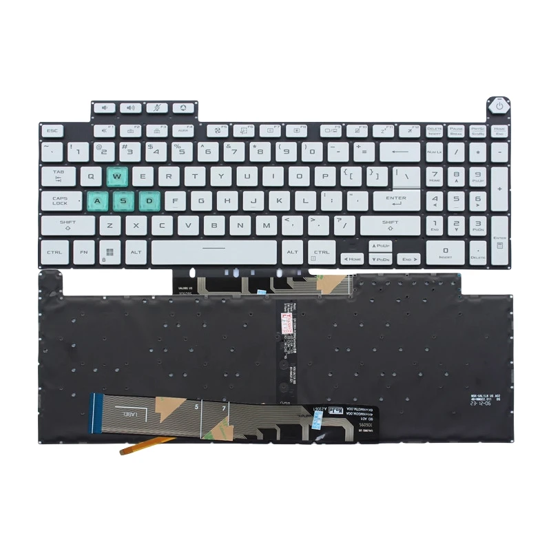 For ASUS FA507 FA507R FX507Z FX707 FX517 FA607 Laptop Palmrest Multi Backlight Keyboard US Standard Keyboard