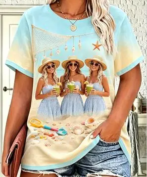 Women Autumn Fall Short Sleeve T‑Shirt,Friend Girls Maple Leaf Apple Basket Print Crew Neck Casual Tee Daily Wear Tops