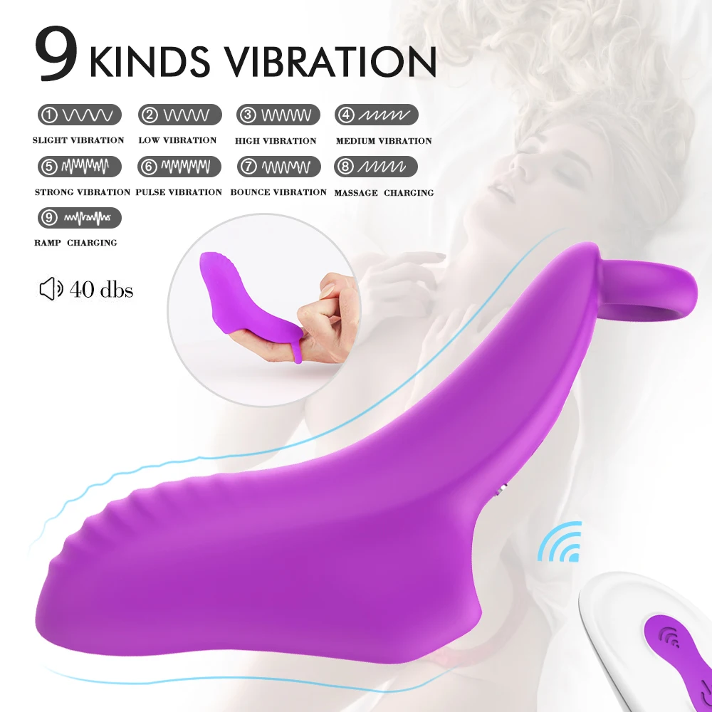 Finger Powerful Vibrator For Women Female Nipple Clitoris Stimulator Remote Control G Spot Massager Sex Toys For Women Couple