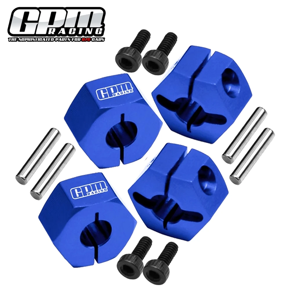 GPM for TRAXXAS Mini Maxx 107154-1 MINI XRT 108076-1 RC Cars Upgrade Parts Metal 7075 Alloy Front Rear 12mm Hex Wheel Hubs 3654
