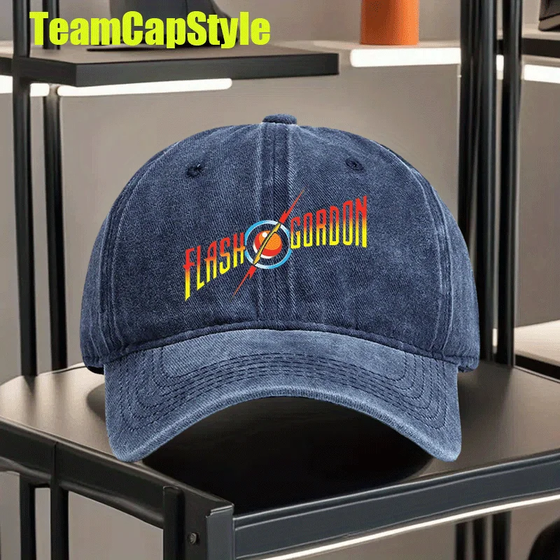 Flash Gordon Men's Vintage Washed Print Baseball Cap, Women's Vintage Washed Print Baseball Cap, Men's Sun Hat, Retro Washed Pri