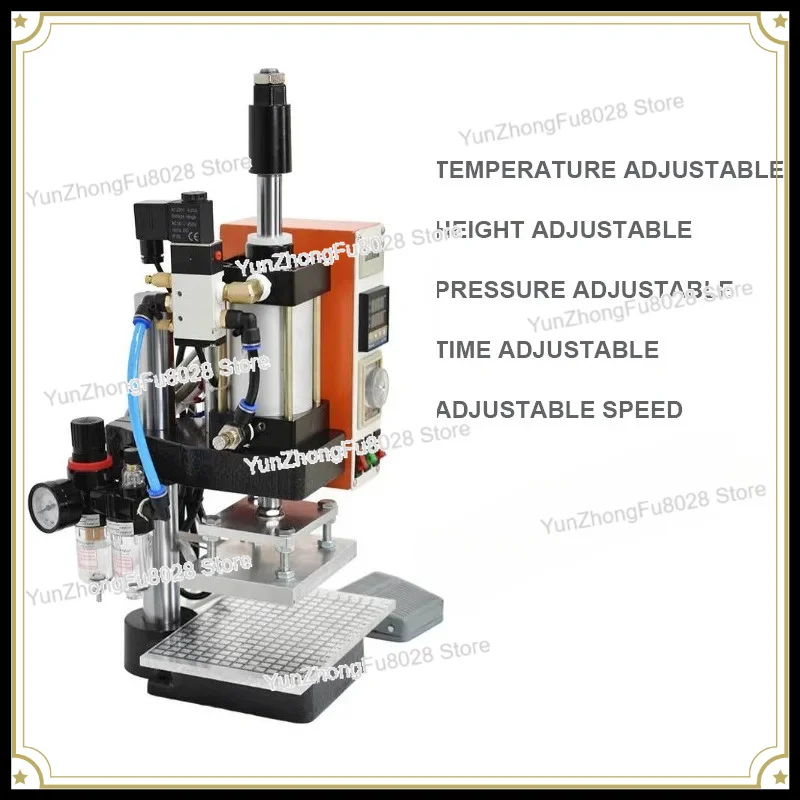 220V/110V Pneumatic Hot Foil Stamping Machine Business Card Leather Bronzing Embossing Equipment For PVC Card Paper Wood